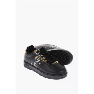 JEANS COUTURE Leather MEYSSA Low-Top Sneakers with Baroque M