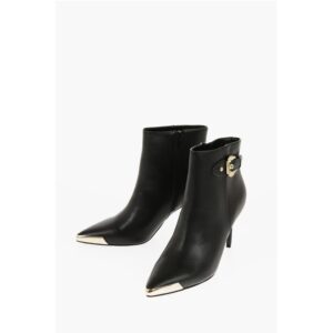 JEANS COUTURE Faux Leather SCARLETT Booties with Side Zip an