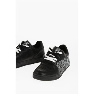 JEANS COUTURE Leather STARLIGHT Low Top Sneakers with Printe