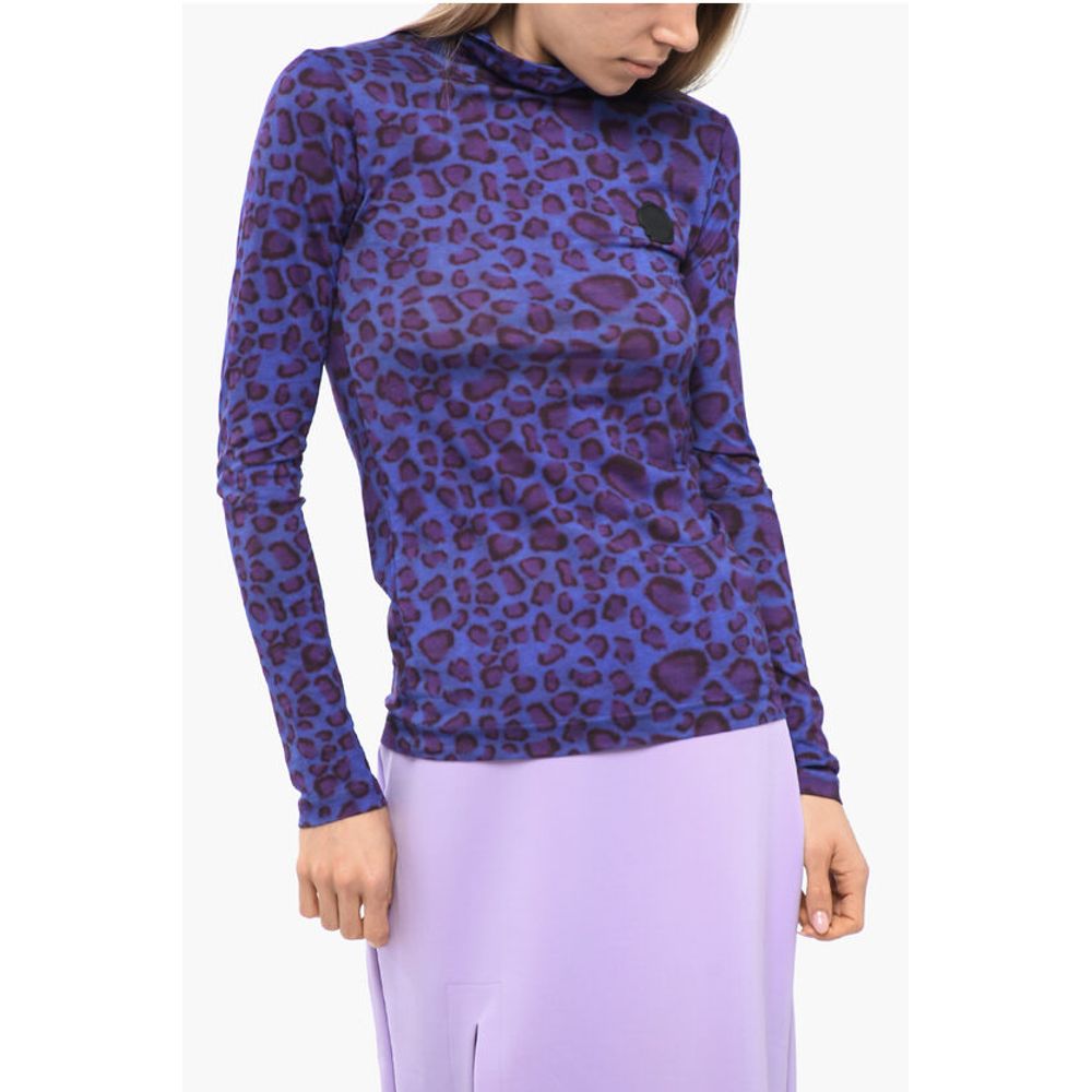 Turtleneck Animalier Top