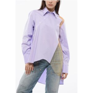 Asymmetric FLOATING AWAY Shirt With Sheer Detail