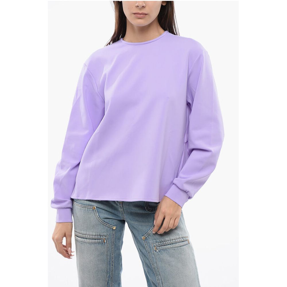 Long Sleeved Blouse BACK BOW With Ruffles