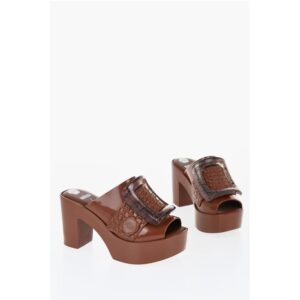 MELISSA Rubber BUCKLE UP Mules with Maxi Buckle 10cm
