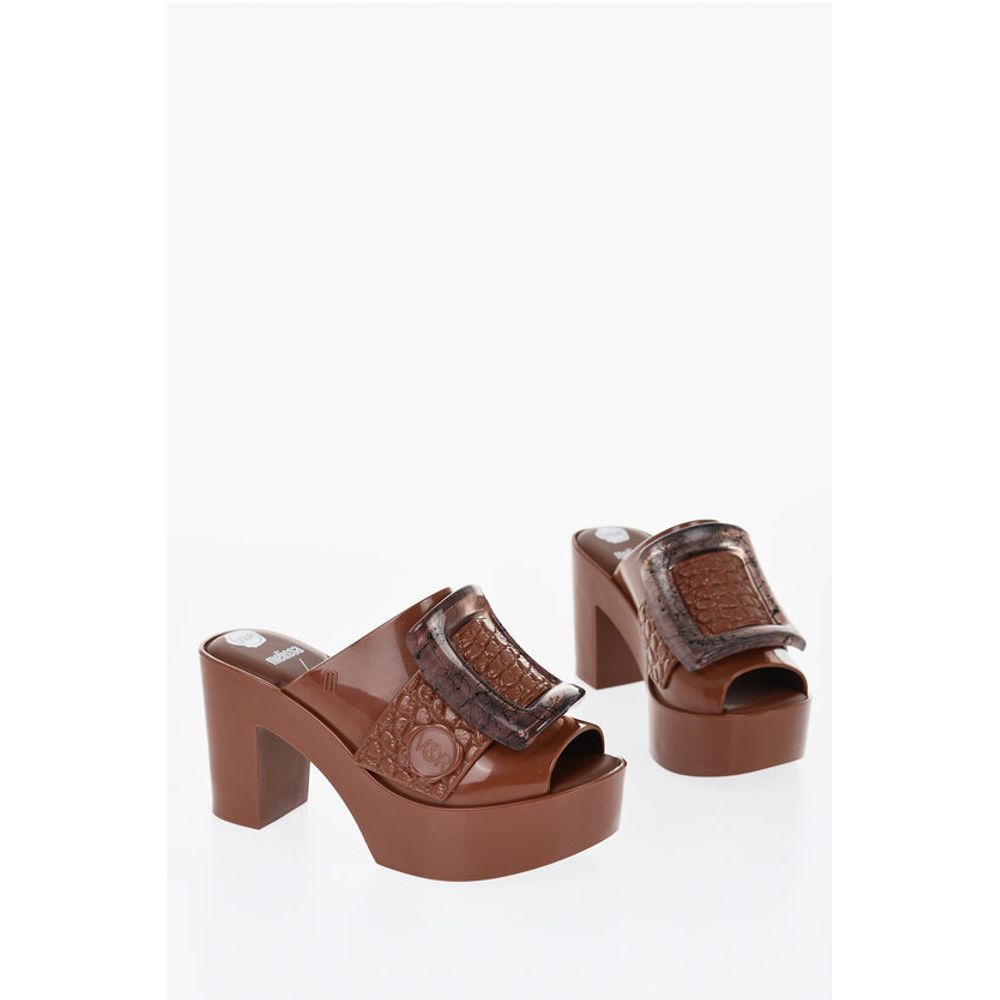 MELISSA Rubber BUCKLE UP Mules with Maxi Buckle 10cm
