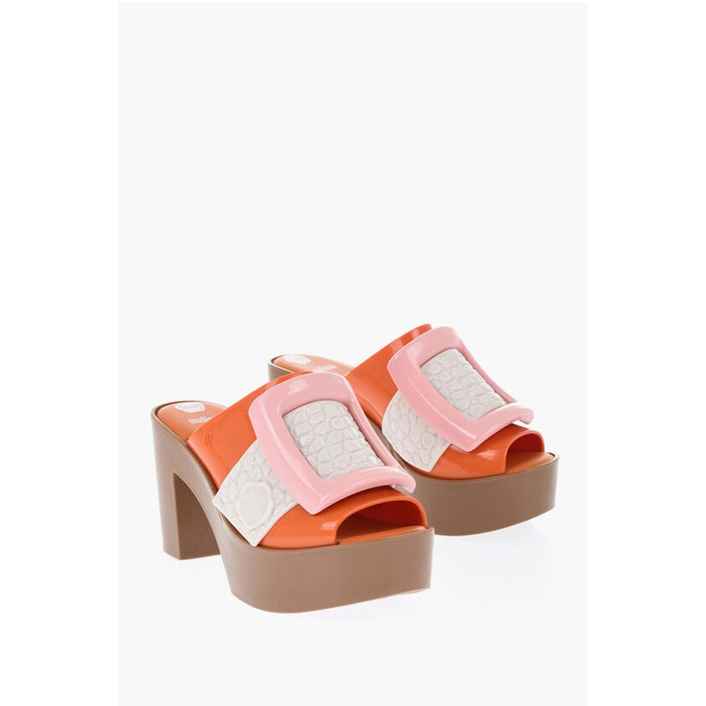 MELISSA Rubber BUCKLE UP Mules with Maxi Buckle 10cm