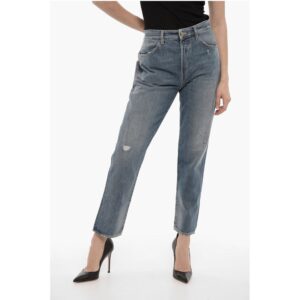 Vintage Effect RANCH Jeans with Visible Stitching 17cm