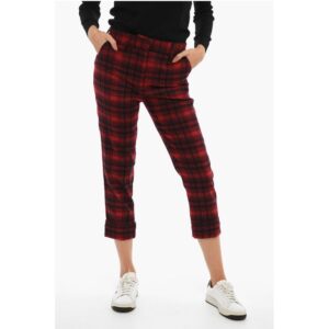 Tartan Checked Cuffed Hem Pants