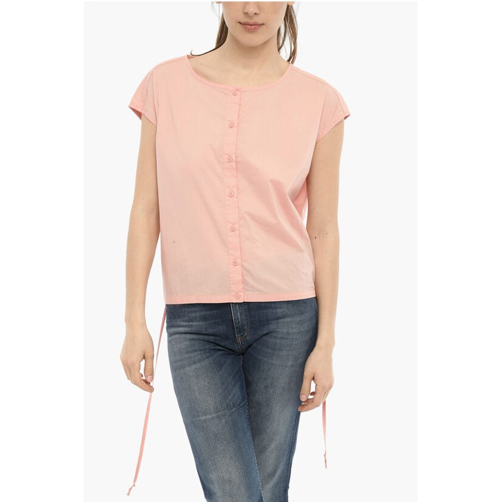 Cotton Popeline Blouse with Laces