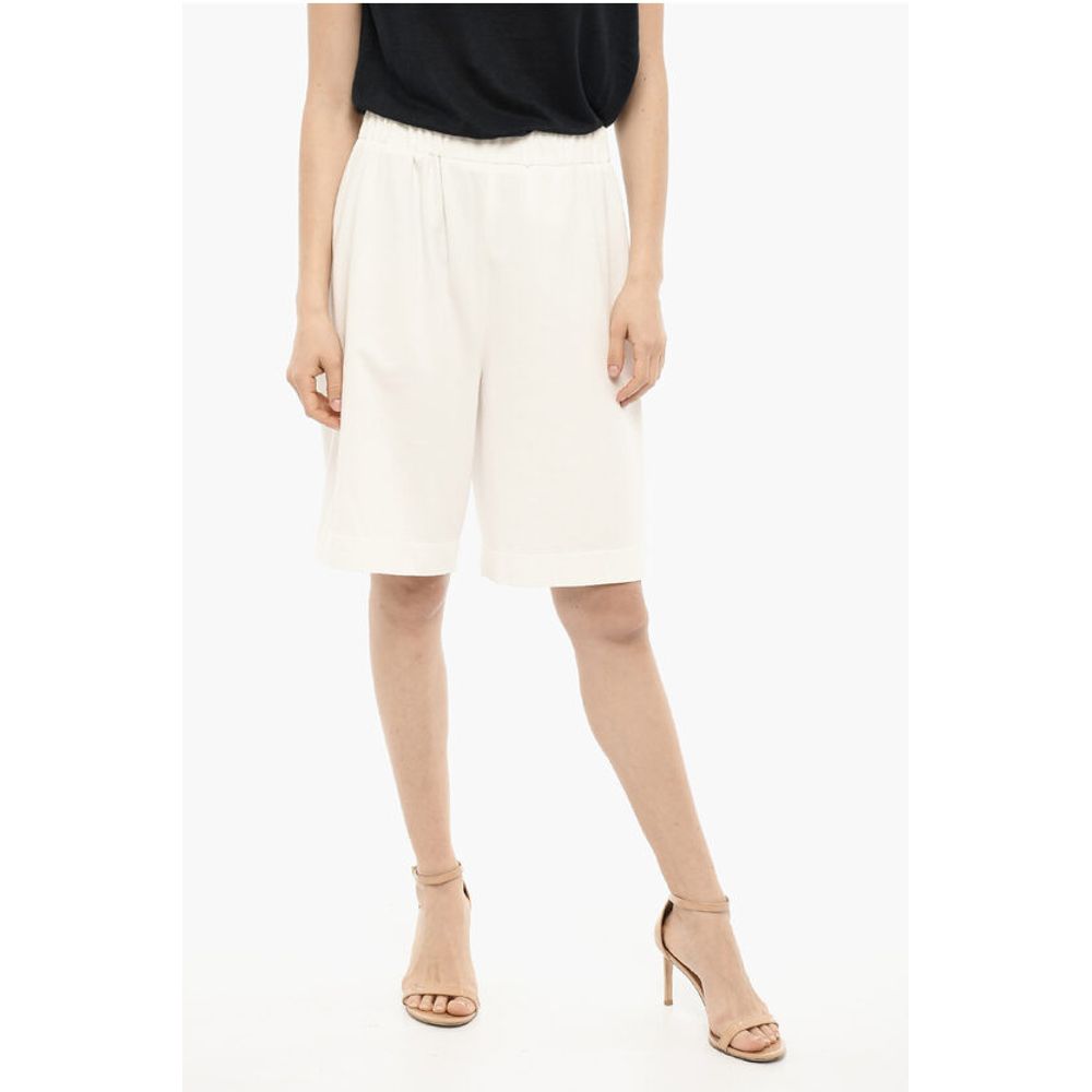 Cotton Shorts with Patch