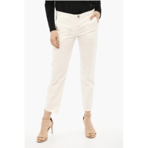Regular Fit Pants with Split Ankle