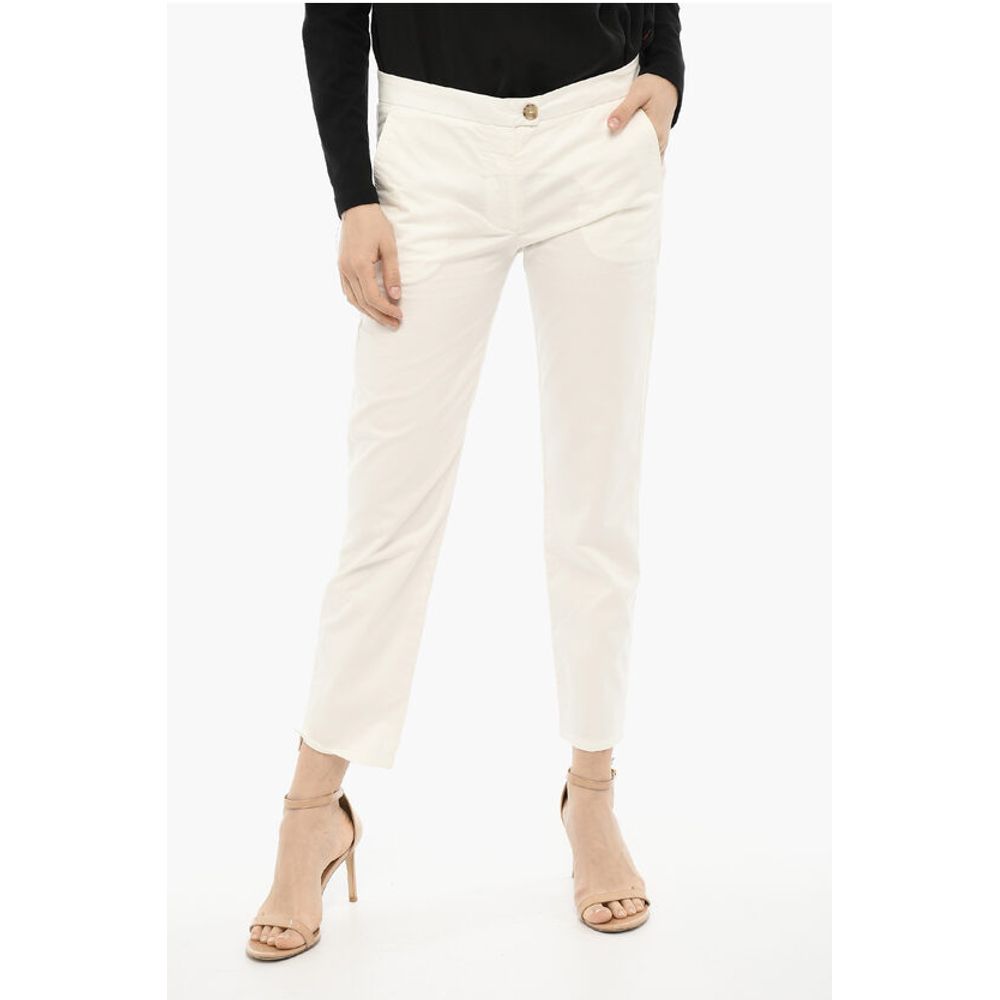 Regular Fit Pants with Split Ankle