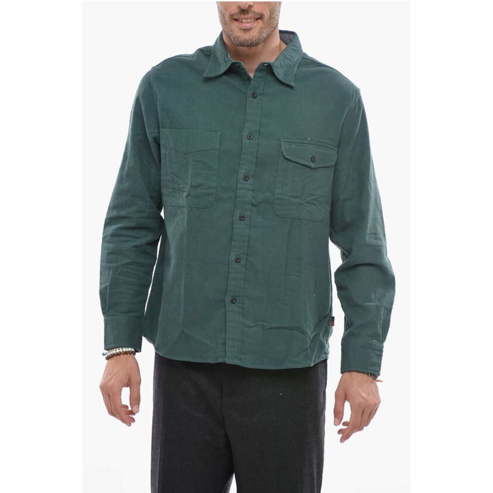 Cotton Overshirt With Breast Pocket