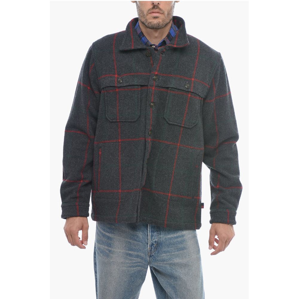 Checked Wool Blend MALONE Overshirt