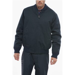 Reversible Bomber Jacket with Buffalo Check Detail