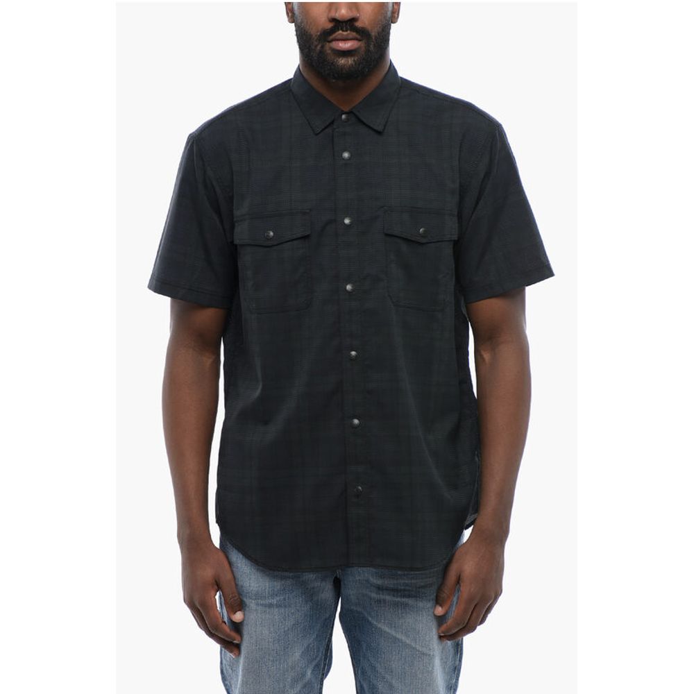 Checkered MESH Short Sleeved Shirt