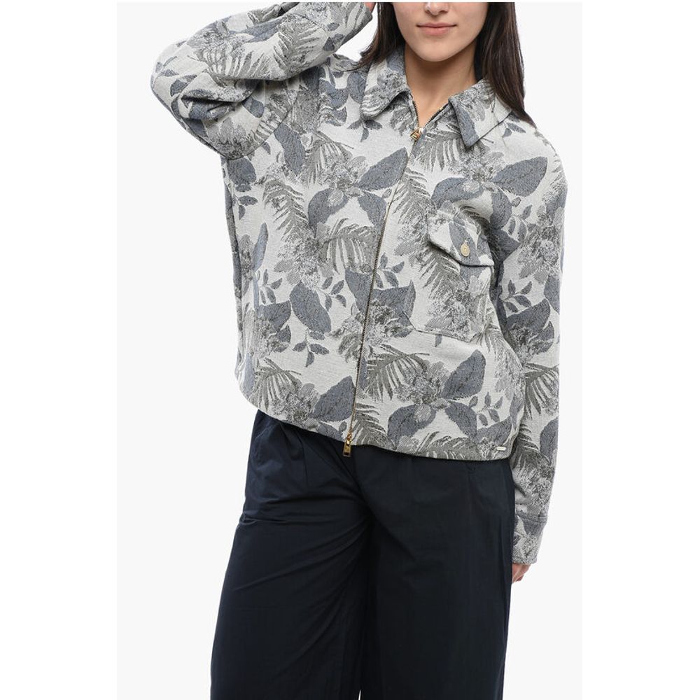 Jacquard Floral Pattern TIMBER Overshirt