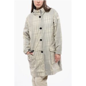 Tartan PEONY Coat With Hidden Hood