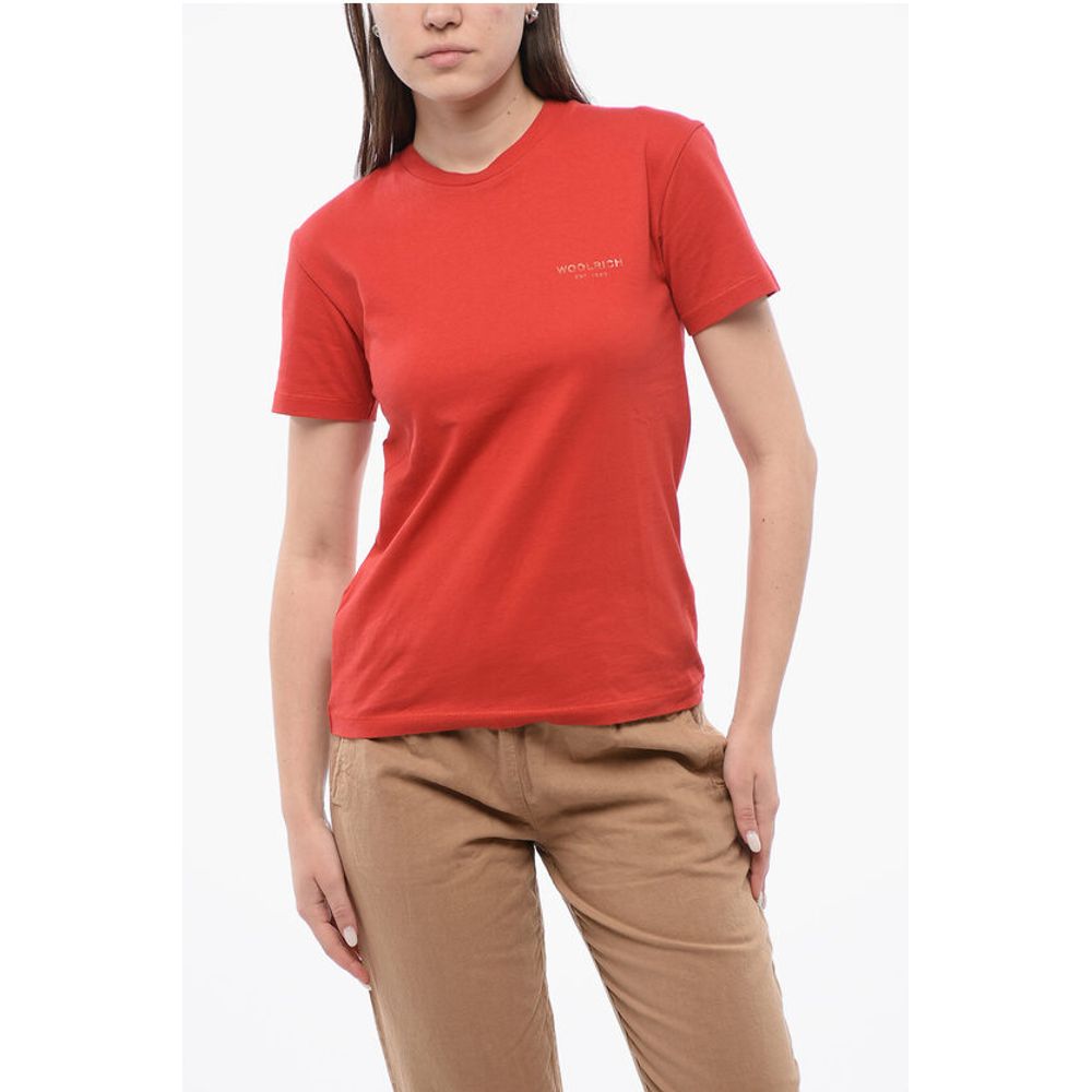 Crew Neck Monochrome Cotton T-Shirt