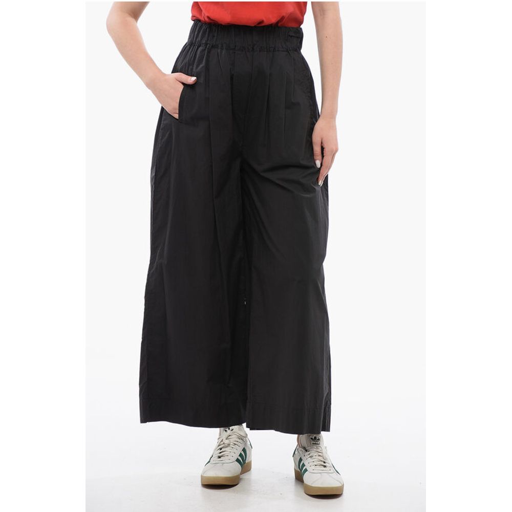Popeline Cotton Cropped Fit Pants