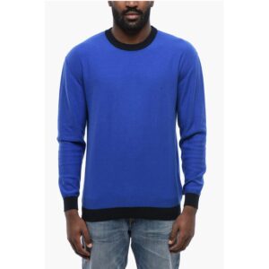 Cotton COLOR BLOCK Crewneck Sweater
