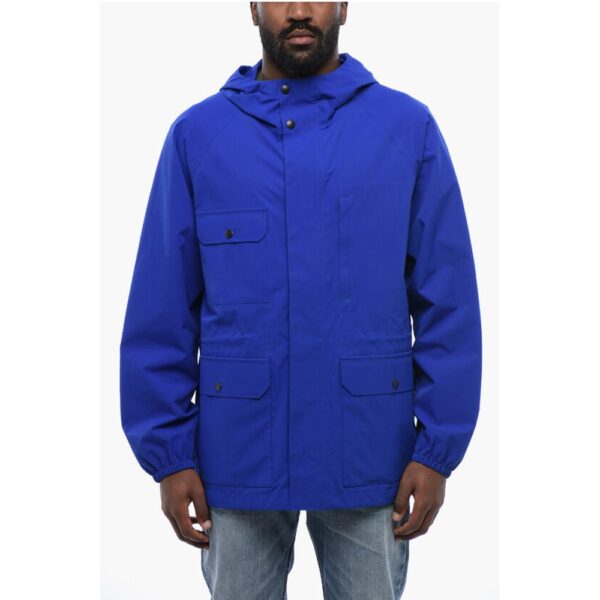 Multipocketed MOUNTAIN Windbreaker with Hidden Closure