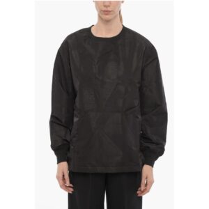 ADIDAS Nylon Oversized Fit Crew-neck Sweatshirt