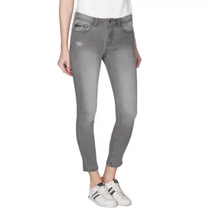 Gray Cotton Women's Jeggings