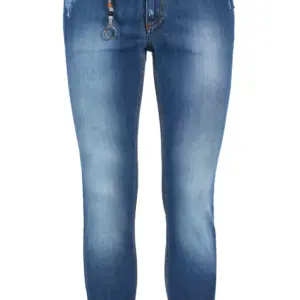 Blue Cotton Men's Slim-Fit Jeans