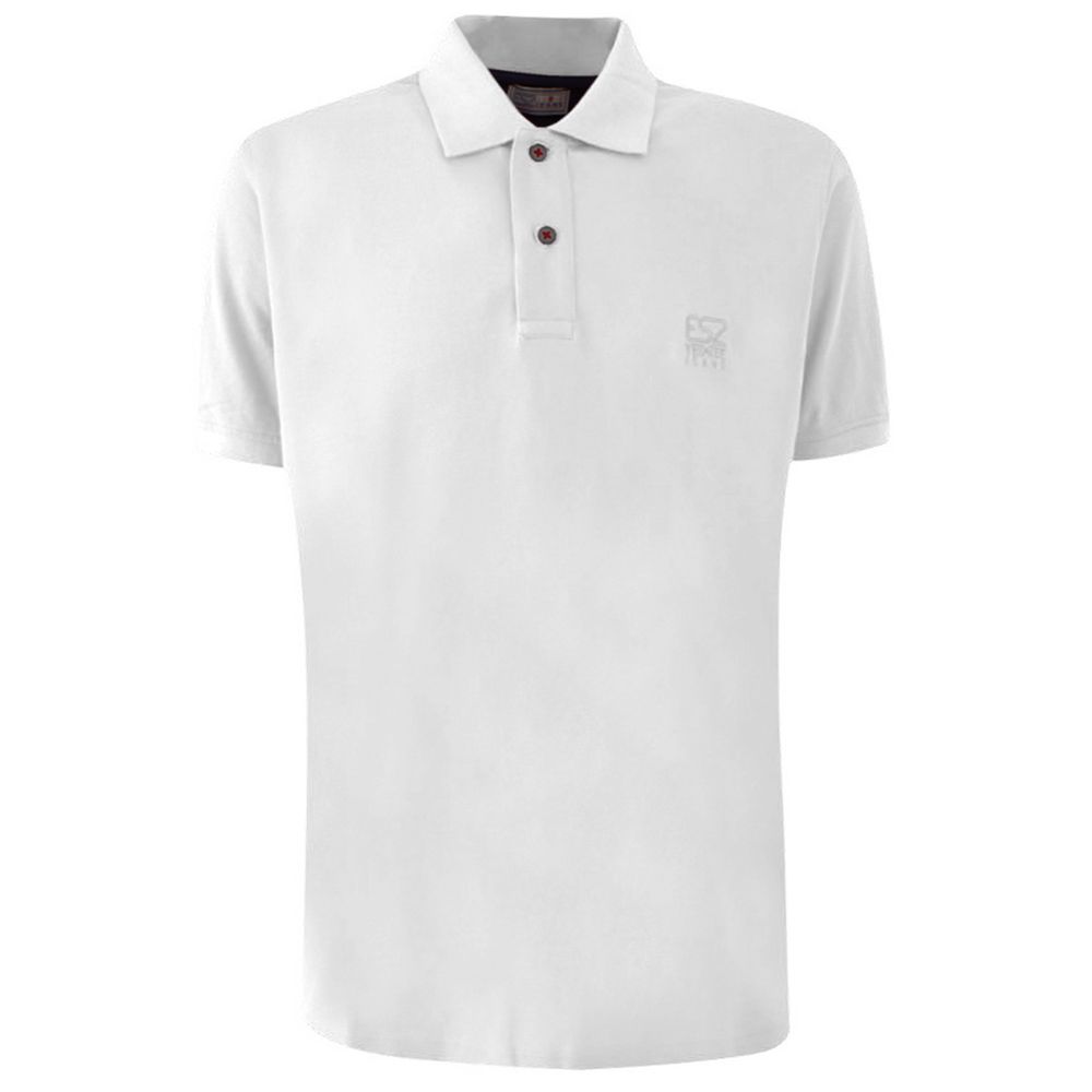 White Cotton Men's Polo Shirt