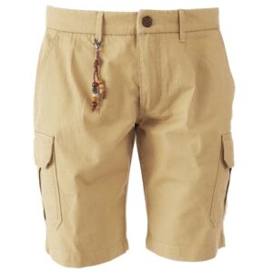 Beige Cotton Short