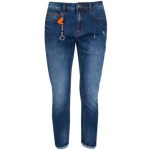 Blue Cotton Men's Jeans